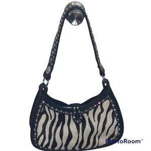 Double J Saddlery Zebra Shoulder Bag